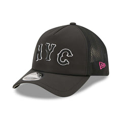 New York Mets 2026 MLB City Connect 9FORTY APEX Trucker Cap Black Taass sale