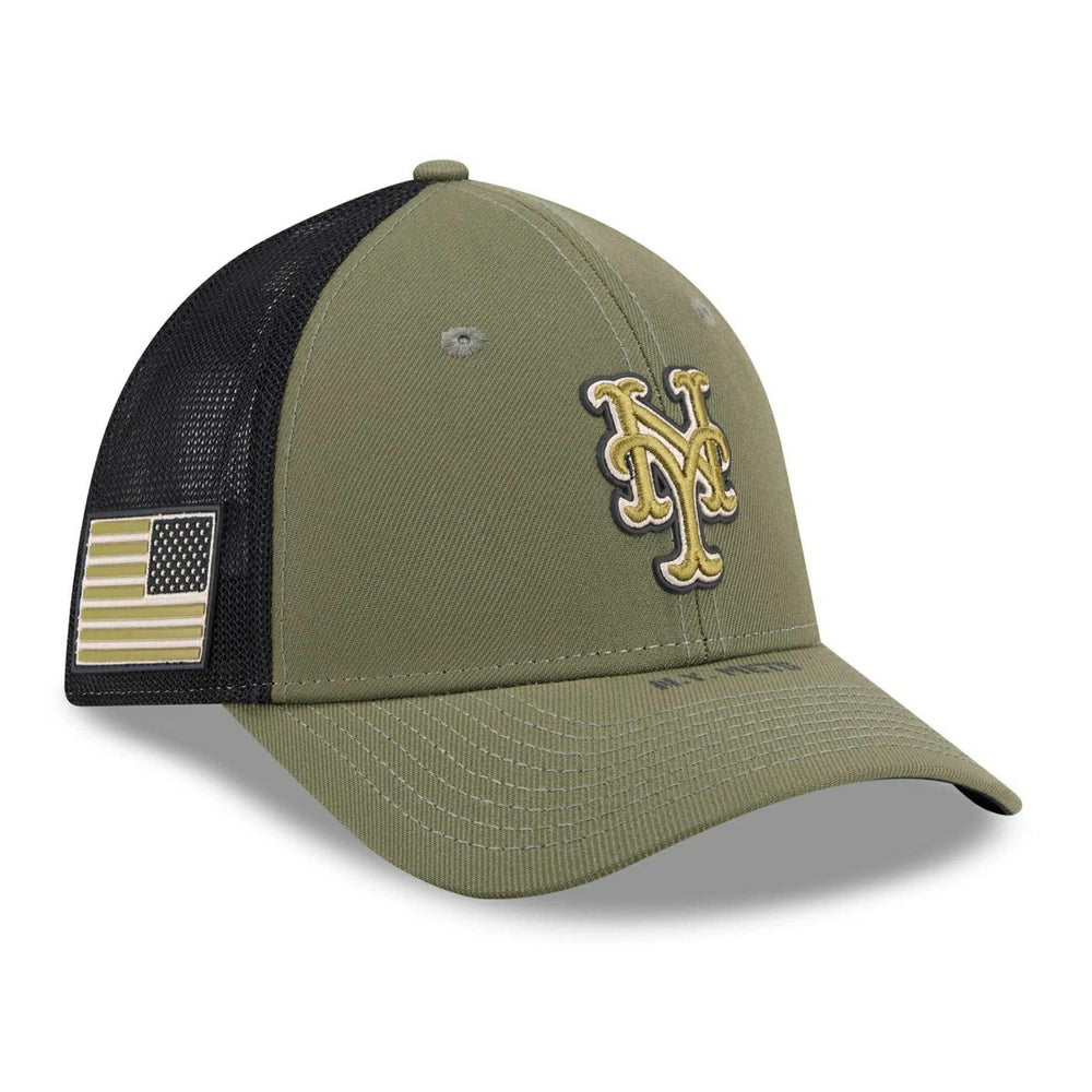 New York Mets 2026 MLB Armed Forces 39THIRTY M-Crown Flex Cap Olive Taass US