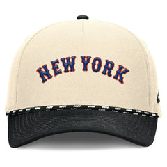New York Mets Cooperstown Rise Adjustable MLB Cap Natural Fashion