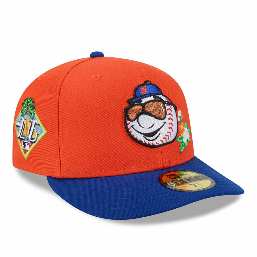 New York Mets 2026 MLB Authentic Spring Training 59FIFTY Pre-Curved Cap Orange Taass sale
