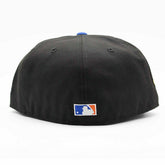 New York Mets Mr. Met 50th Anniversary 59FIFTY Fitted MLB Cap Black/Blue Lifestyle