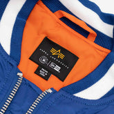 New York Mets Alpha Industries MA-1 MLB Bomber Jacket Blue Taass US