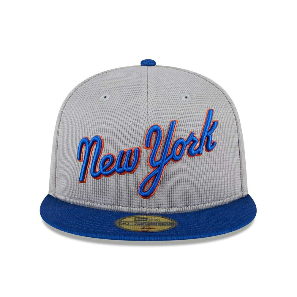 New York Mets Road 2025 MLB Batting Practice New Era 59FIFTY Fitted Cap Fashion