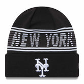 New York Mets Black Colorway 2024 MLB Clubhouse New Era Beanie Knit Fashion