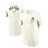 New York Yankees Primetime 2-Hit T-Shirt Cream Classic