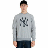 New York Yankees Logo Crewneck MLB Sweatshirt Grey Taass US