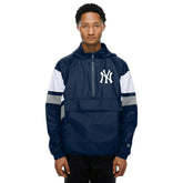 New York Yankees MLB Quarter Zip Windbreaker Jacket Navy Taass US