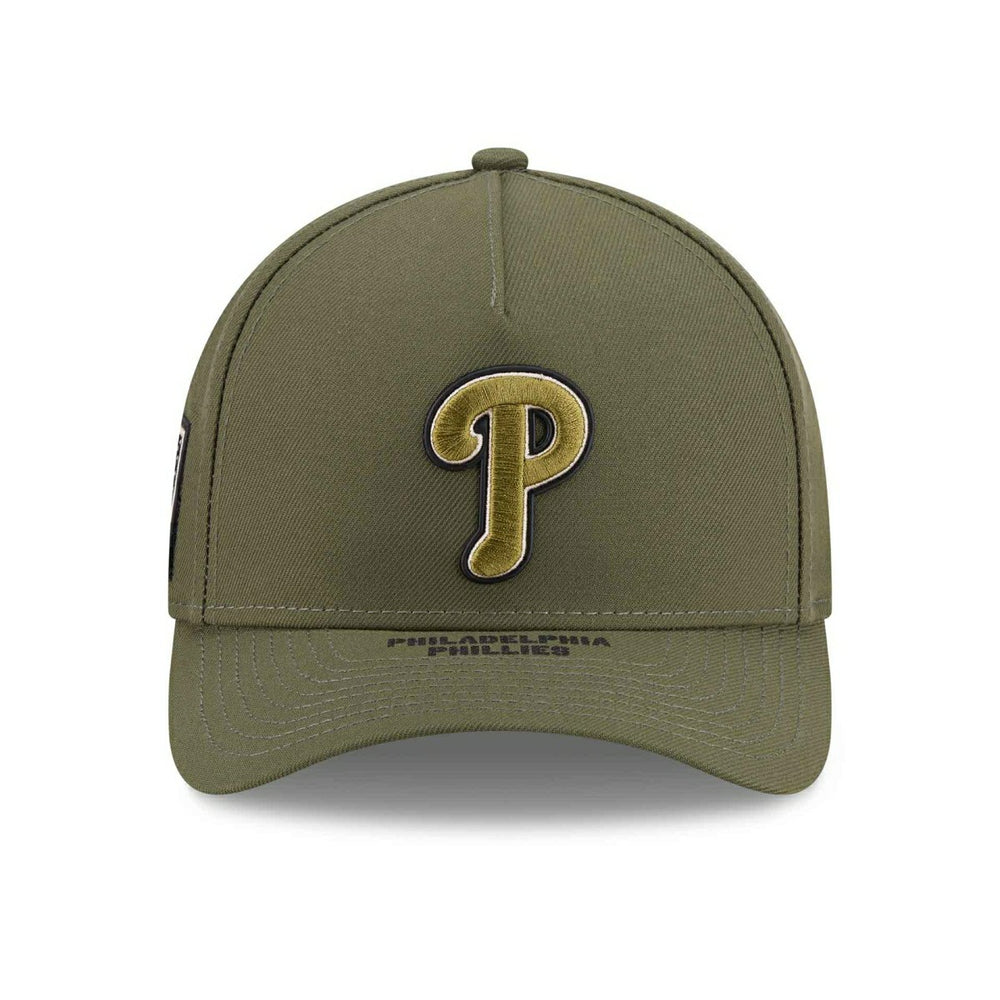 Philadelphia Phillies 2026 MLB Armed Forces 9FORTY M-Crown A-Frame Adjustable Cap Olive Taass sale