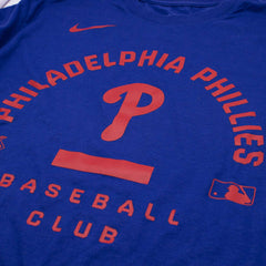 Philadelphia Phillies Early Work 2026 MLB Authentic Tri-Blend T-Shirt Blue Taass US