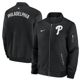 Philadelphia Phillies 2026 MLB Authentic Dugout Bomber Jacket Black Classic