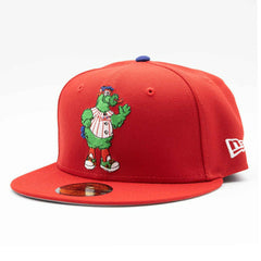 Philadelphia Phillies Phillie Phanatic 59FIFTY Fitted MLB Cap Red Lifestyle