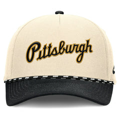 Pittsburgh Pirates Cooperstown Rise Adjustable MLB Cap Natural Taass for sale