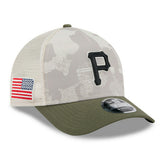 Pittsburgh Pirates 2025 MLB Armed Forces 9FORTY M-Crown A-Frame Snapback Cap Classic