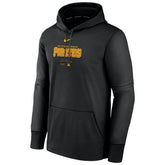 Pittsburgh Pirates 2024 MLB Authentic Practice Nike Therma Hoodie Black Taass US