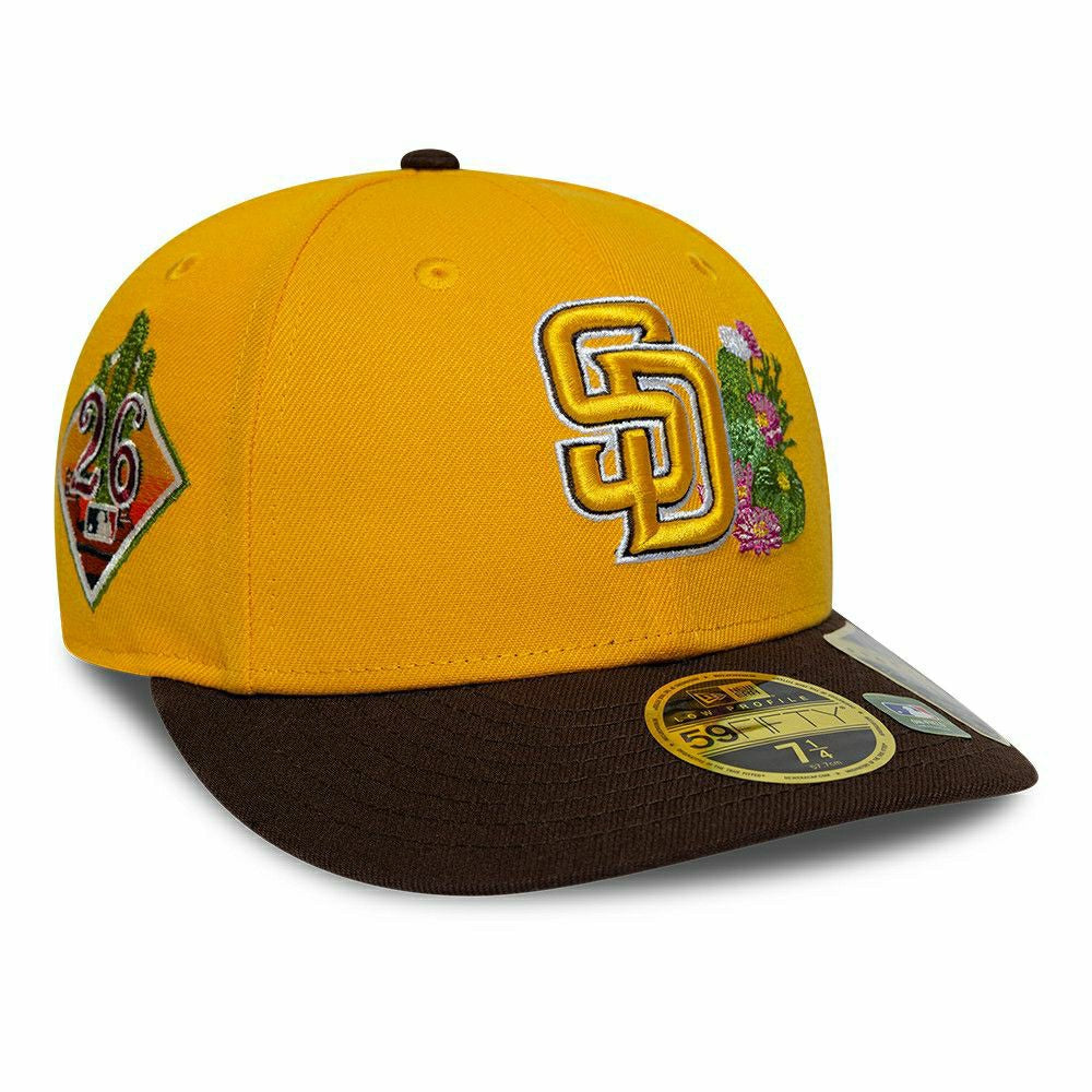 San Diego Padres 2026 MLB Authentic Spring Training 59FIFTY Low Profile Cap Yellow Lifestyle