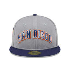 San Diego Padres Pivot Mesh Crown New Era 59FIFTY Fitted MLB Cap Taass sale