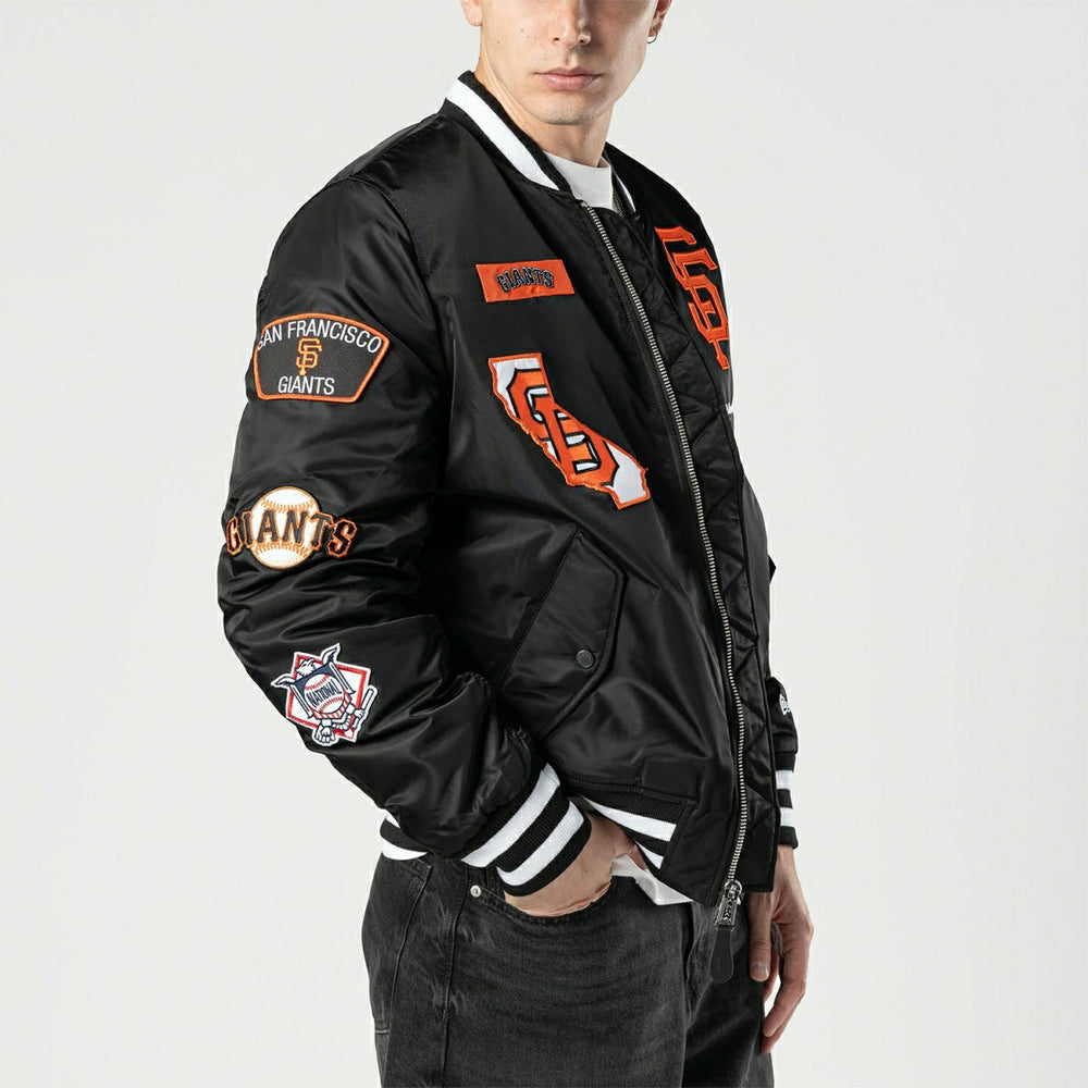 San Francisco Giants Alpha Industries MA-1 MLB Bomber Jacket Black Classic