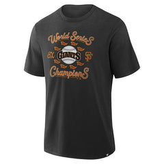 San Francisco Giants Retro Stadium Slub MLB T-Shirt Black Fashion