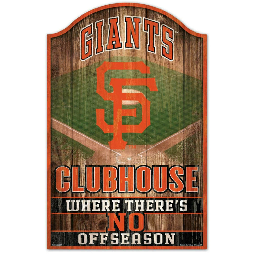 San Francisco Giants WinCraft MLB Clubhouse Wood Sign Taass sale