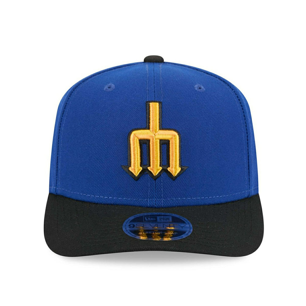 Seattle Mariners MLB City Connect Stretch-Snap 9SEVENTY Cap Blue Fashion