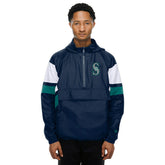 Seattle Mariners MLB Quarter Zip Windbreaker Jacket Navy Taass US