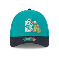 Seattle Mariners 2026 MLB Spring Training 39THIRTY M-Crown Flex Cap Teal Taass sale