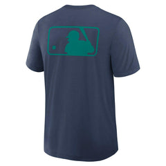 Seattle Mariners Early Work 2025 MLB Authentic Nike Tri-Blend T-Shirt Navy Classic