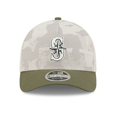 Seattle Mariners 2025 MLB Armed Forces 9FORTY M-Crown A-Frame Snapback Cap Lifestyle