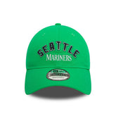 Seattle Mariners Wordmark New Era 9TWENTY Adjustable MLB Cap Green Taass US