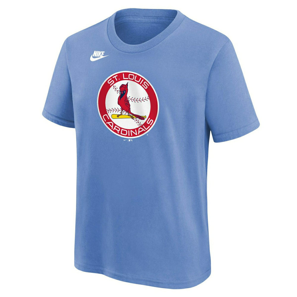 St. Louis Cardinals Cooperstown Logo Nike MLB T-Shirt Blue (YOUTH) Taass for sale