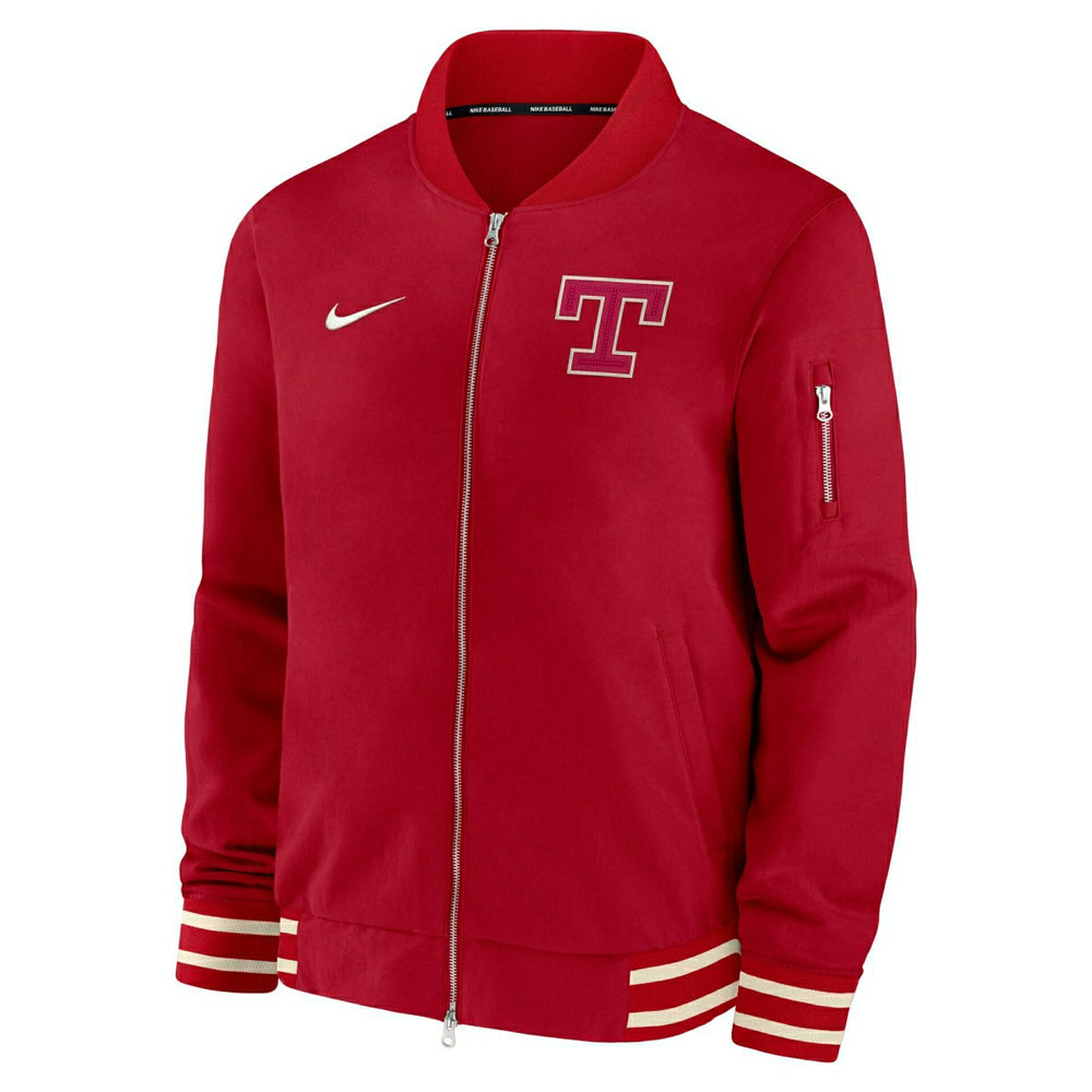 Texas Rangers City Connect 2026 MLB Authentic Dugout Bomber Jacket Red Taass US