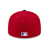 Texas Rangers 2026 MLB Authentic Spring Training 59FIFTY Pre-Curved Cap Red Taass sale