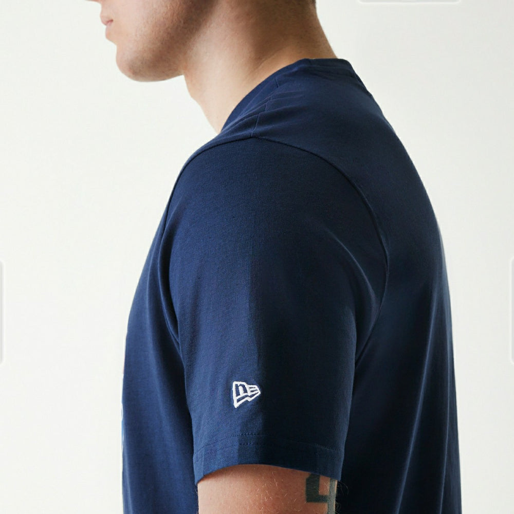 Texas Rangers Team Logo New Era MLB T-Shirt Navy Classic