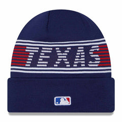 Texas Rangers Authentic 2024 MLB Clubhouse New Era Beanie Knit Lifestyle