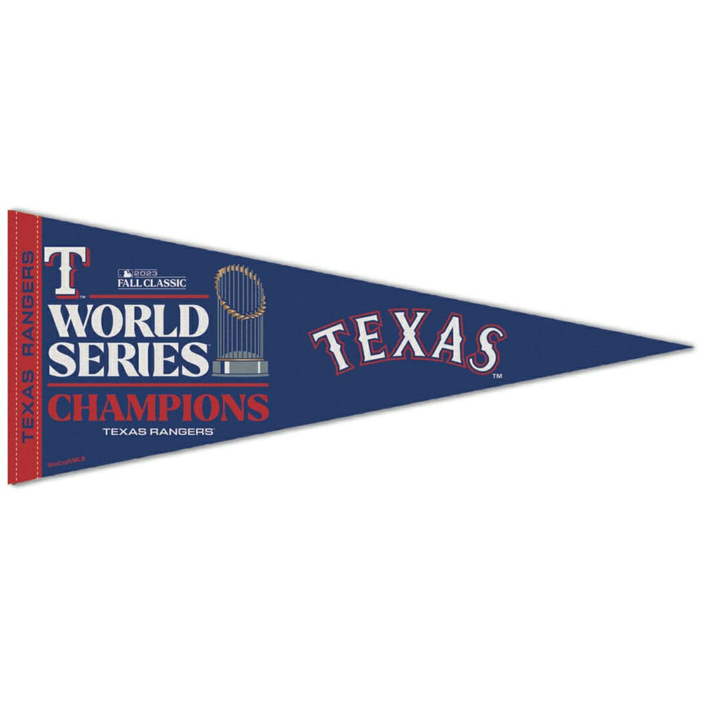 Texas Rangers 2023 World Series Champions Premium MLB Pennant Taass US