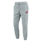 Washington Nationals Logo Fanatics MLB Jogger Sweatpants Gray Classic