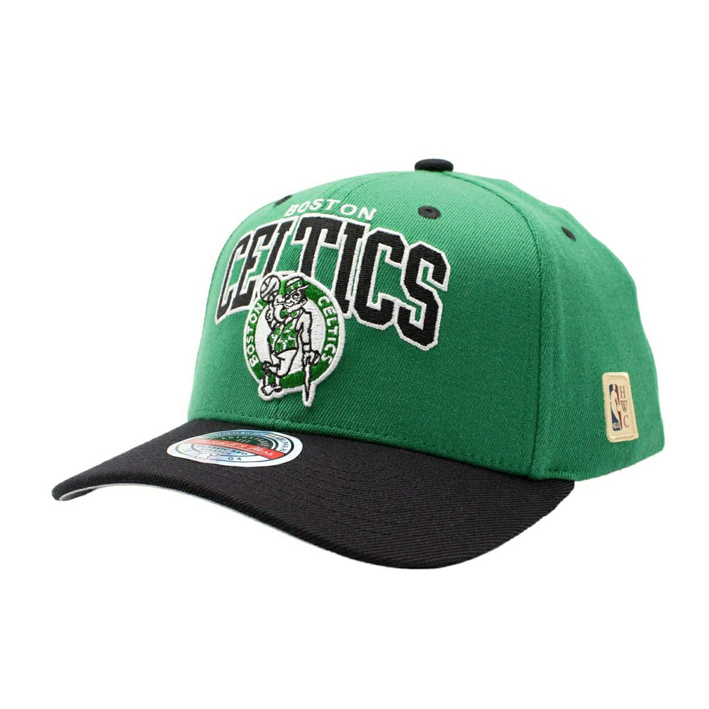 Boston Celtics Team Arch Classic Red Stretch-Snap NBA Cap Green Classic