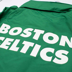 Boston Celtics NBA Quarter Zip Windbreaker Jacket Grün Taass sale