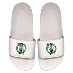 Boston Celtics Primary Logo ISlide NBA Gel Slides White Classic
