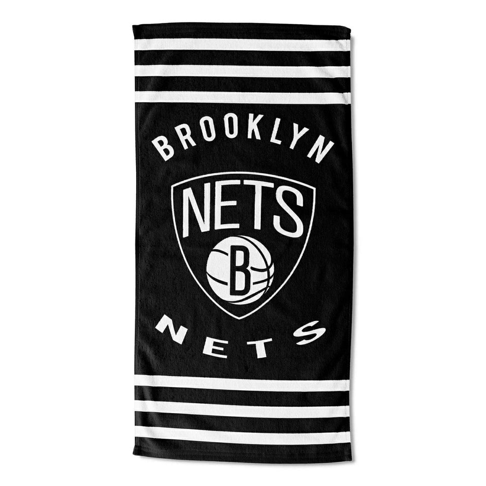 Brooklyn Nets Stripes NBA Beach Towel Lifestyle