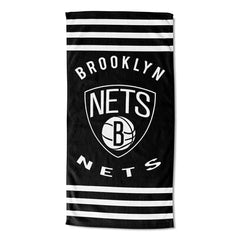 Brooklyn Nets Stripes NBA Beach Towel Lifestyle