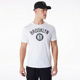 Brooklyn Nets Team Logo New Era NBA T-Shirt White Classic