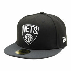 Brooklyn Nets Basic 2-Tone New Era 59FIFTY Fitted NBA Cap Taass US
