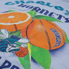 Charlotte Hornets Full Court Pressed NBA T-Shirt Blue Fashion