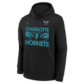 Charlotte Hornets NBA Courtside Jordan Club Hoodie Black (YOUTH) Fashion
