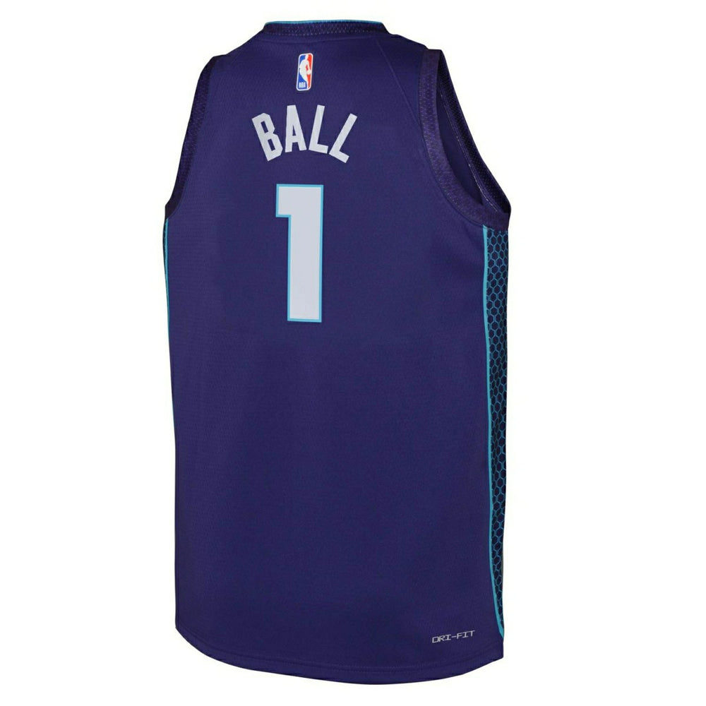 LaMelo Ball #1 Charlotte Hornets Jordan Swingman NBA Jersey Purple (YOUTH) Taass US