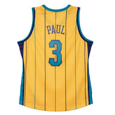Chris Paul #3 New Orleans Hornets 2010-11 Mitchell & Ness Swingman NBA Jersey Yellow Taass for sale