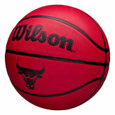 Chicago Bulls Solid Wilson NBA Basketball Red (Size 5) Lifestyle