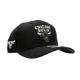 Chicago Bulls Monochrome Classic Red Stretch-Snap NBA Cap Black Classic
