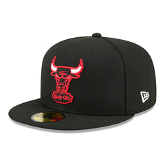 Chicago Bulls 1960-1970 Hardwood Classics 59FIFTY Fitted Cap Black Fashion